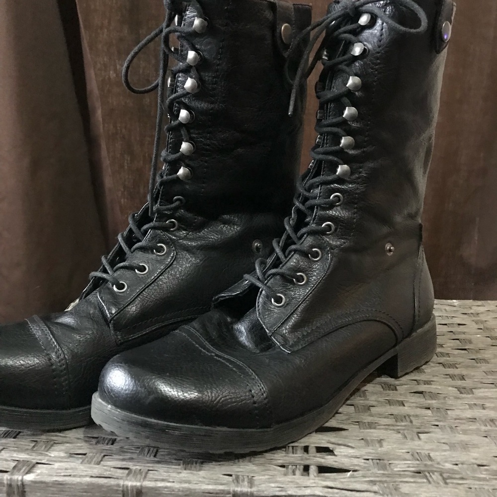 Lace Up Combat Boots